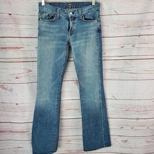 7 FOR ALL MAN KIND SIZE 28 Boot Cut Denim Jeans 31" Inseam